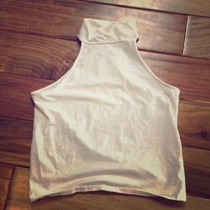 Mock Neck Crop Tank